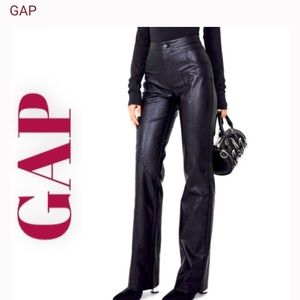 Gap Leather Boot Cut Pants. Authentic